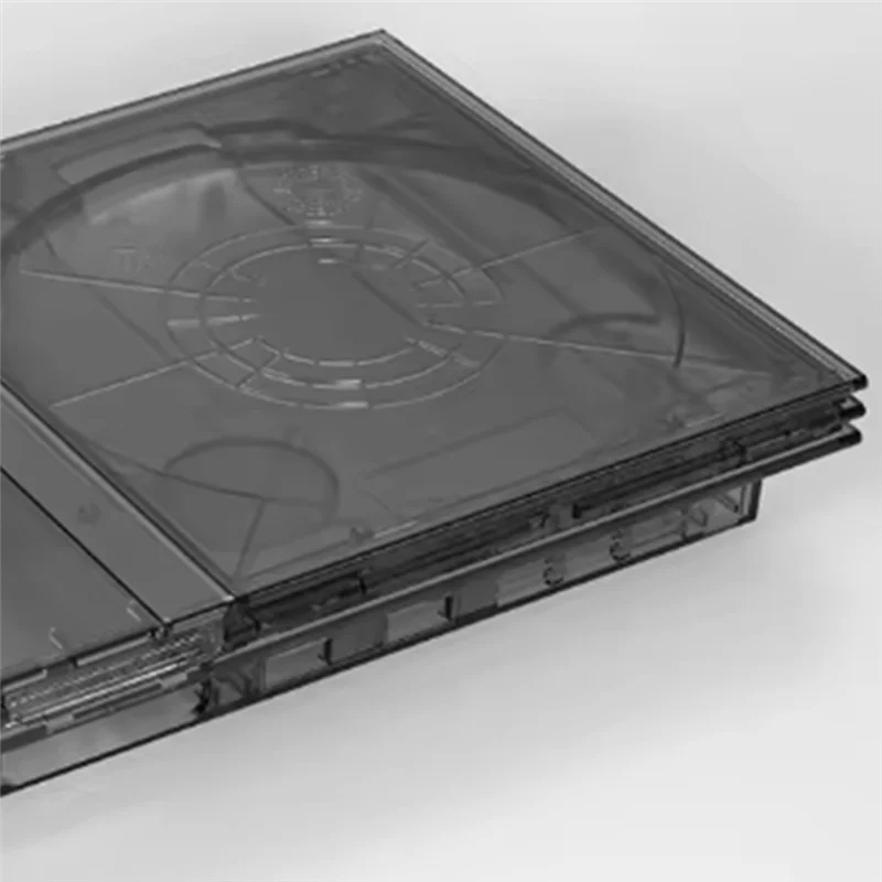 PS2スリム用透明交換シェル、プレイステーション2スリムゲーム機用フルハウジングケース