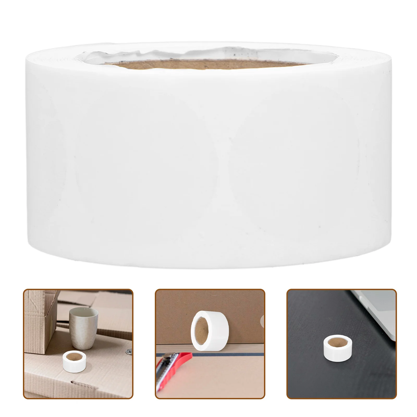 

500pcs Clear Round Label Stickers Transparent Package Seals For Envelopes Bags Waterproof Self-Adhesive Sealing Dots Plain