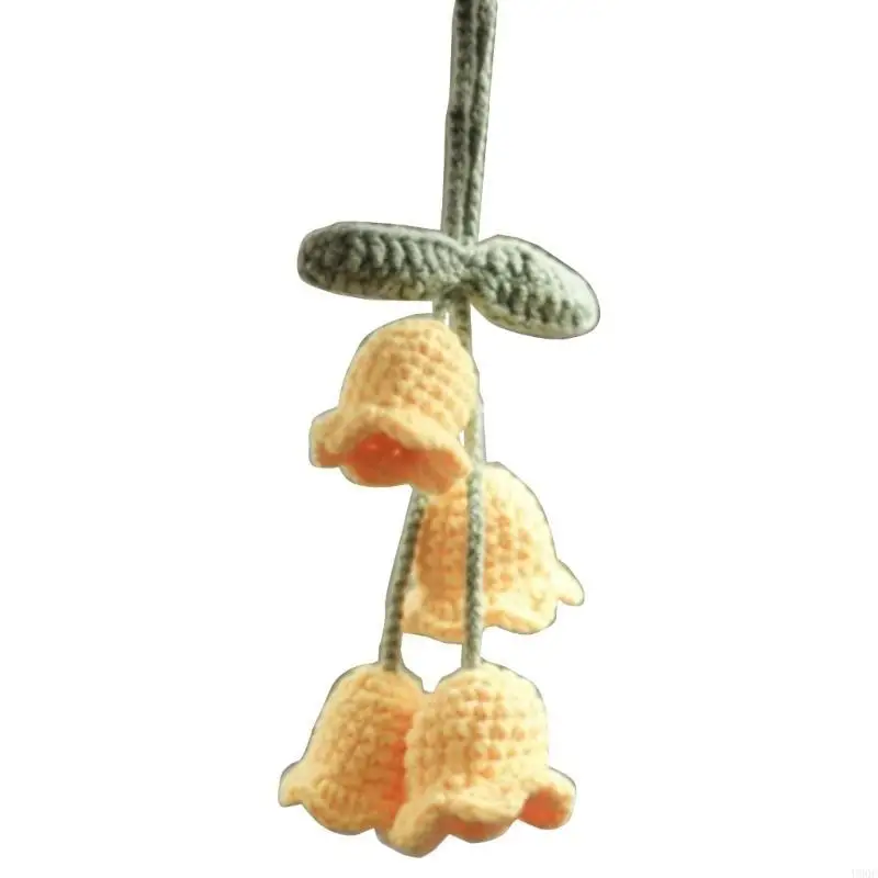 Car Rear Mirror Hanging Ornament for Women Girl Hand Knitted Pendant New
