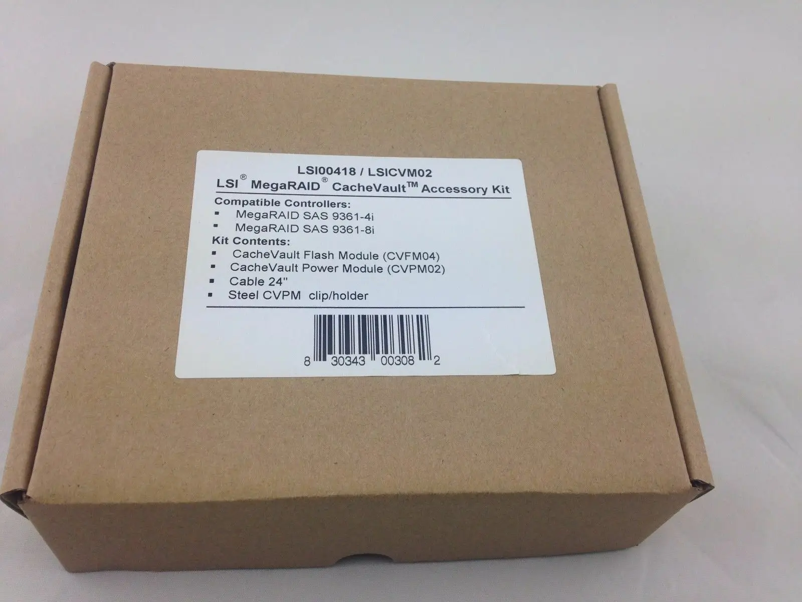 

LSI00418, LSICVM 02 Cache комплект с модулем и кабелем для MegaRAID 9361
