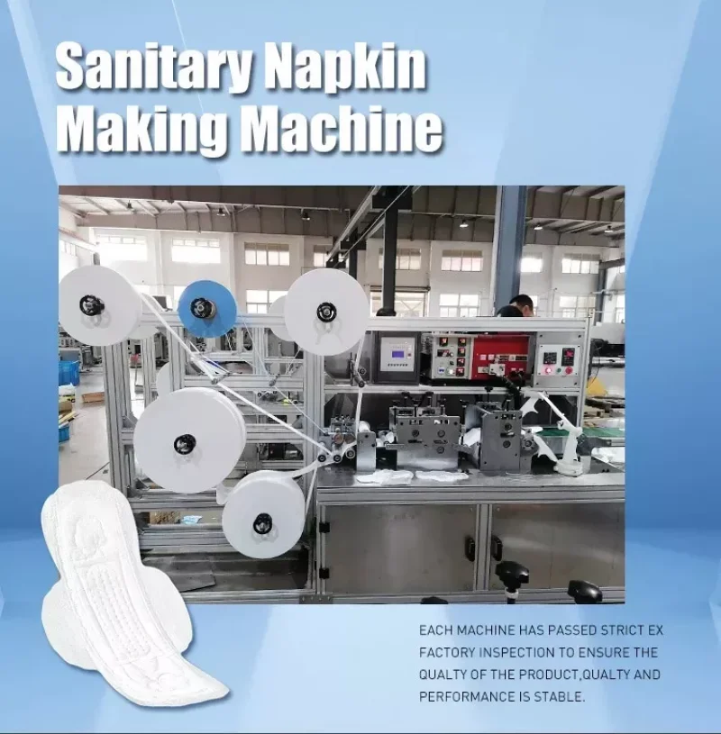 China New Ultrasonic Sanitary Napkin Pad Packing Production Line Automatic Napkin Sanitary Pads Making Machine in South Africa