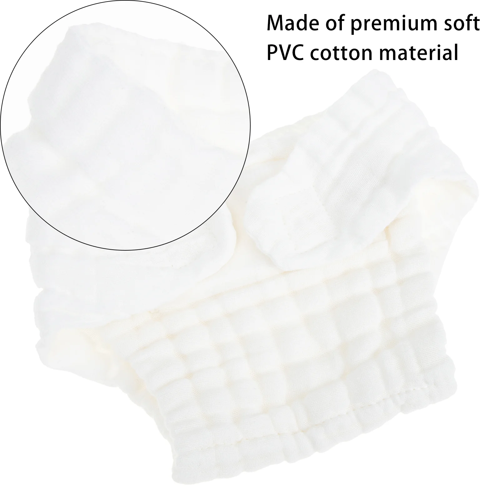 5 Pcs Diaper Cloth White Diapers Washable Reusable Baby Summer for Babies Newborn Pure Cotton Pad