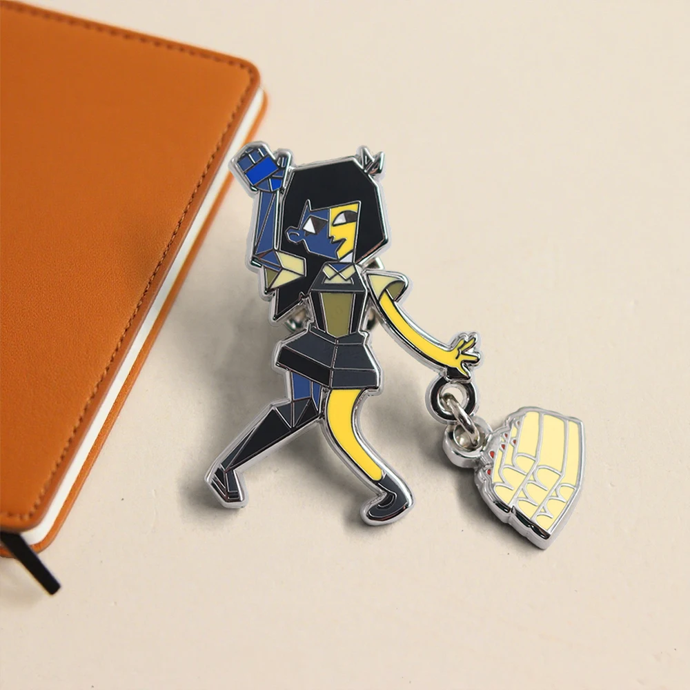Animation Ena Dream Bbq Brooch Multiple Personality Girl Pin Clothing Bag Accessories Game Merchandise Collectibles Gifts