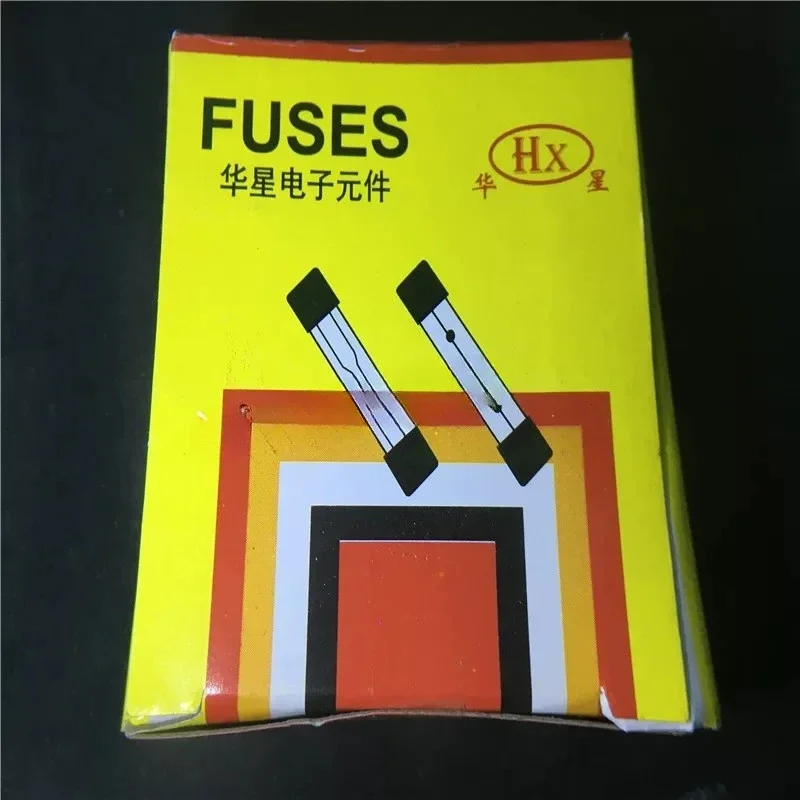 F5AL250V glass quick-break fuse 6X30MM in a box of 100 pcs, brand new and original, can be shot directly
