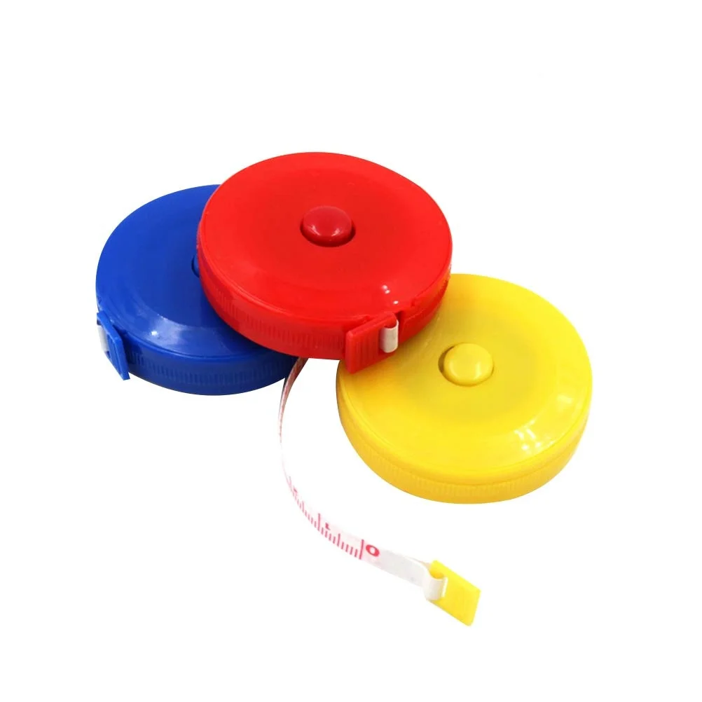 

10Pcs Mini Portable Retractable Tape Measure Compact Measuring Tool Sewing Ruler Inches Centimeters Accurate Random Color