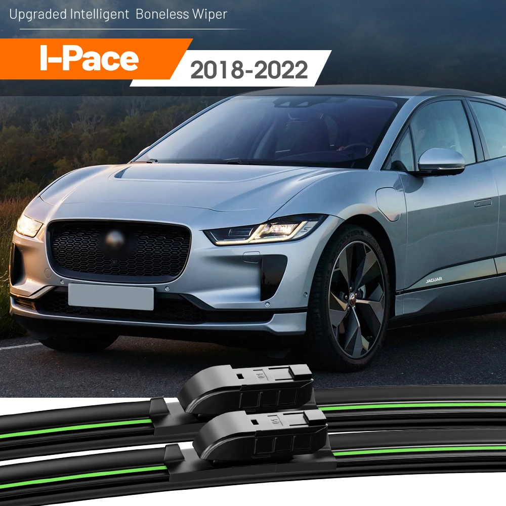 2pcs For Jaguar I-Pace I Pace X590 2018-2022 Front Windshield Wiper Blades 2019 2020 2021 Windscreen Window Accessories