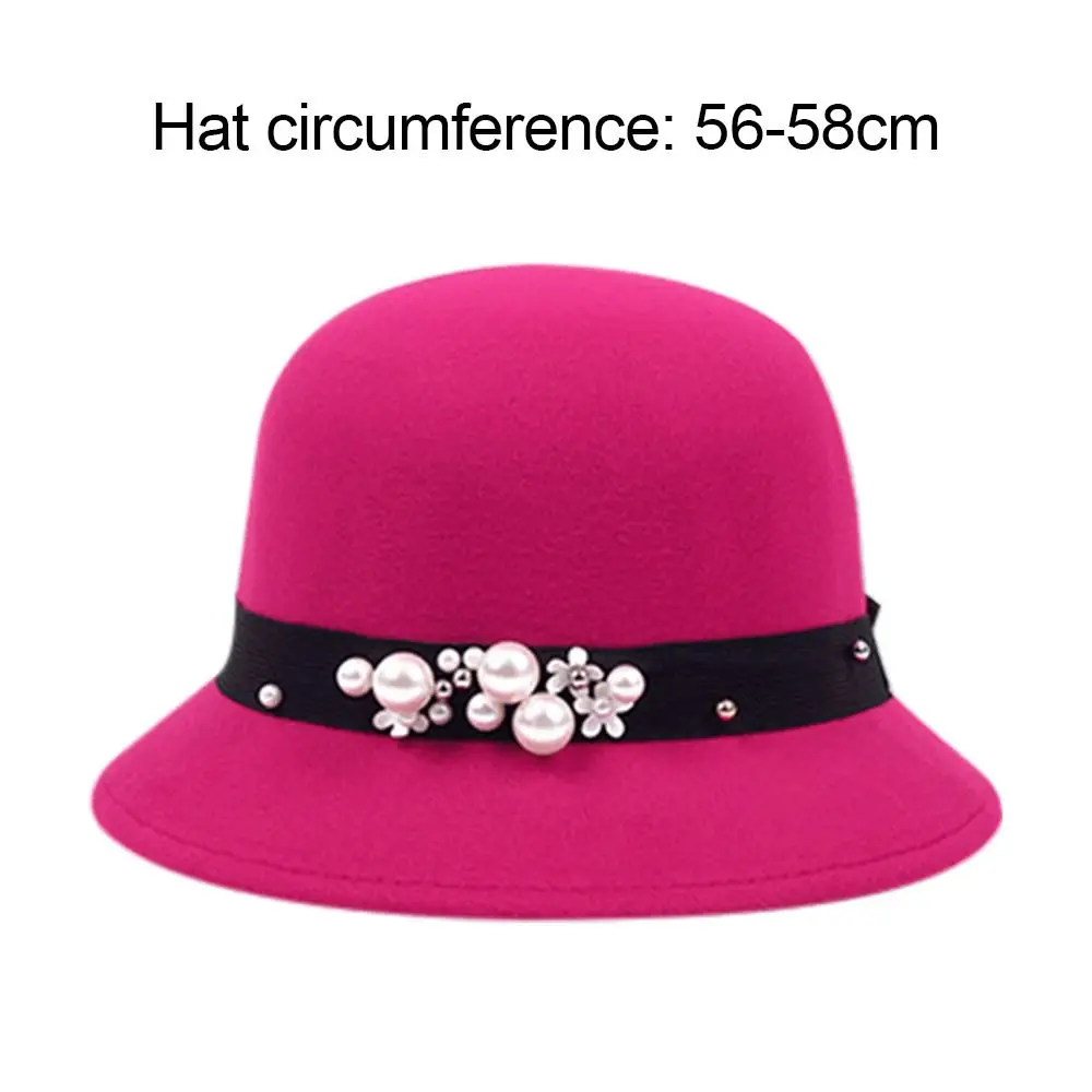 أزياء صياد قبعة أنيقة الكنيسة الرامي قاء زجاجي القبعات ورأى الصوف غطاء دلو الخريف الشتاء قبعة تدفئة المرأة خمر قبعة الرجعية