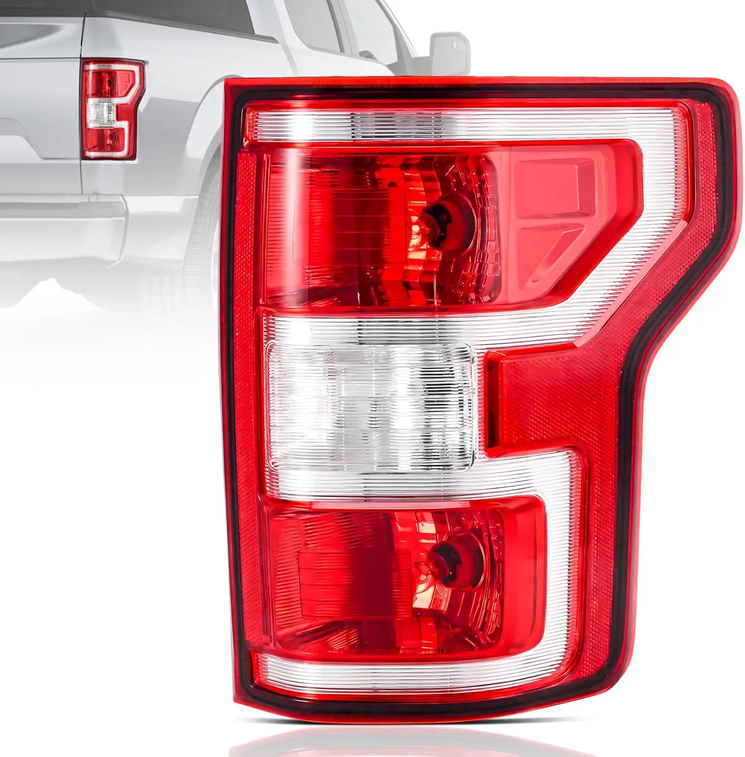 

F150 Tail Lights Assembly for 2018-2020 Ford F150 Right Side Brake Lamp with Bulb & Harness