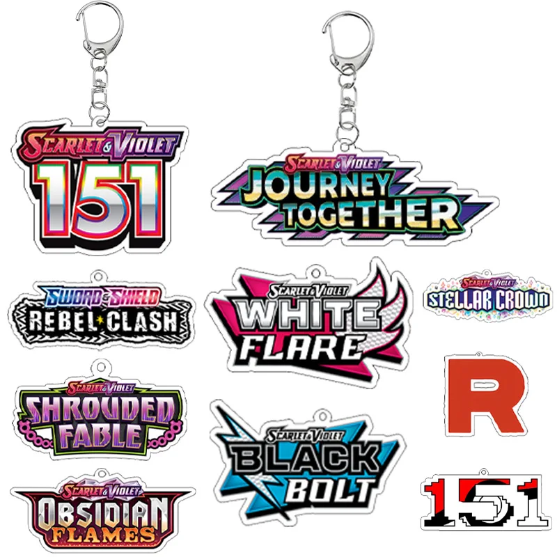 

Аниме Карманный Ptcg Logo Полная серия Акриловый брелок для мальчиков Игровая коллекция Подарки Мультфильм Телефон Ювелирные изделия Сумка Подвеска Очарование Подарки Игрушка