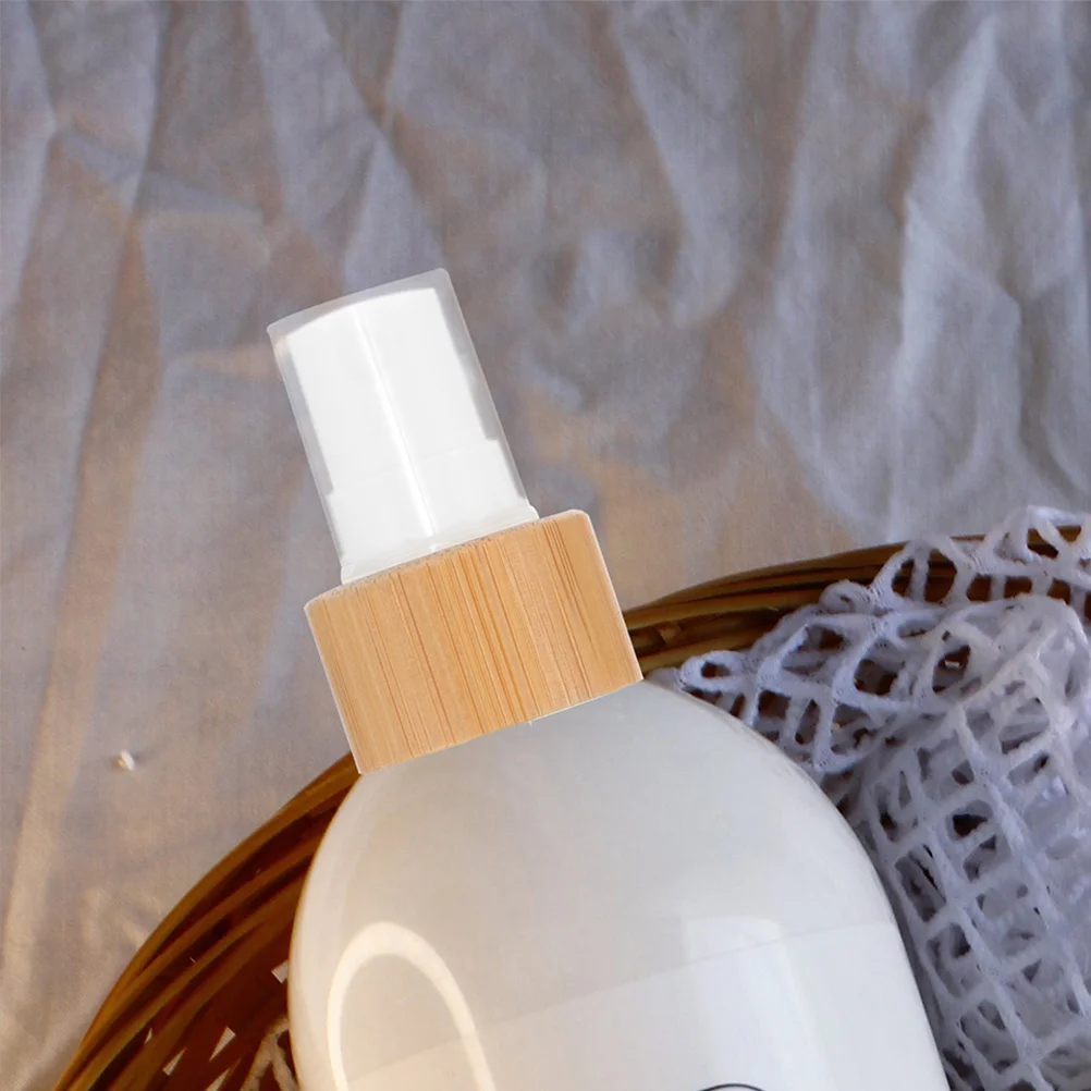 2Pcs Bamboo Trimmed Spray Bottle Caps Fine Mist Nozzles for Essential Oils Perfume Cosmetics Easy to Replace Spray Bottle Top