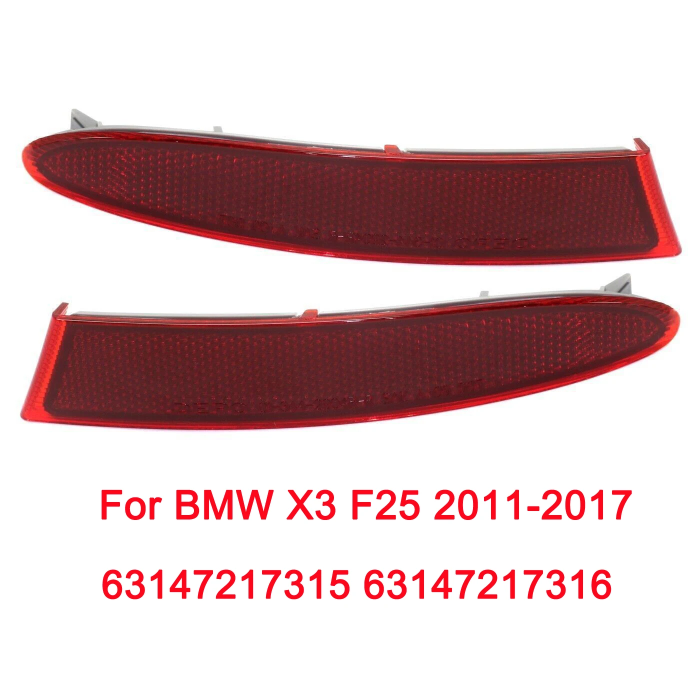 

For BMW X3 F25 2011 2012 2013 2014 2015 2016 2017 rear bumper side light reflector 63147217315 63147217316