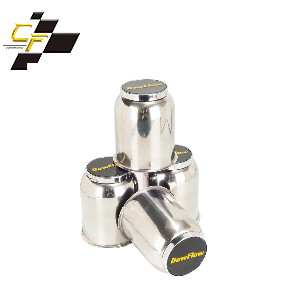 CFPerformance 2pcs/4pcs 81mm(3.19") Stainless Push Through Center Caps Trailer Wheel Center Caps Push Thru Metal Hub center Caps