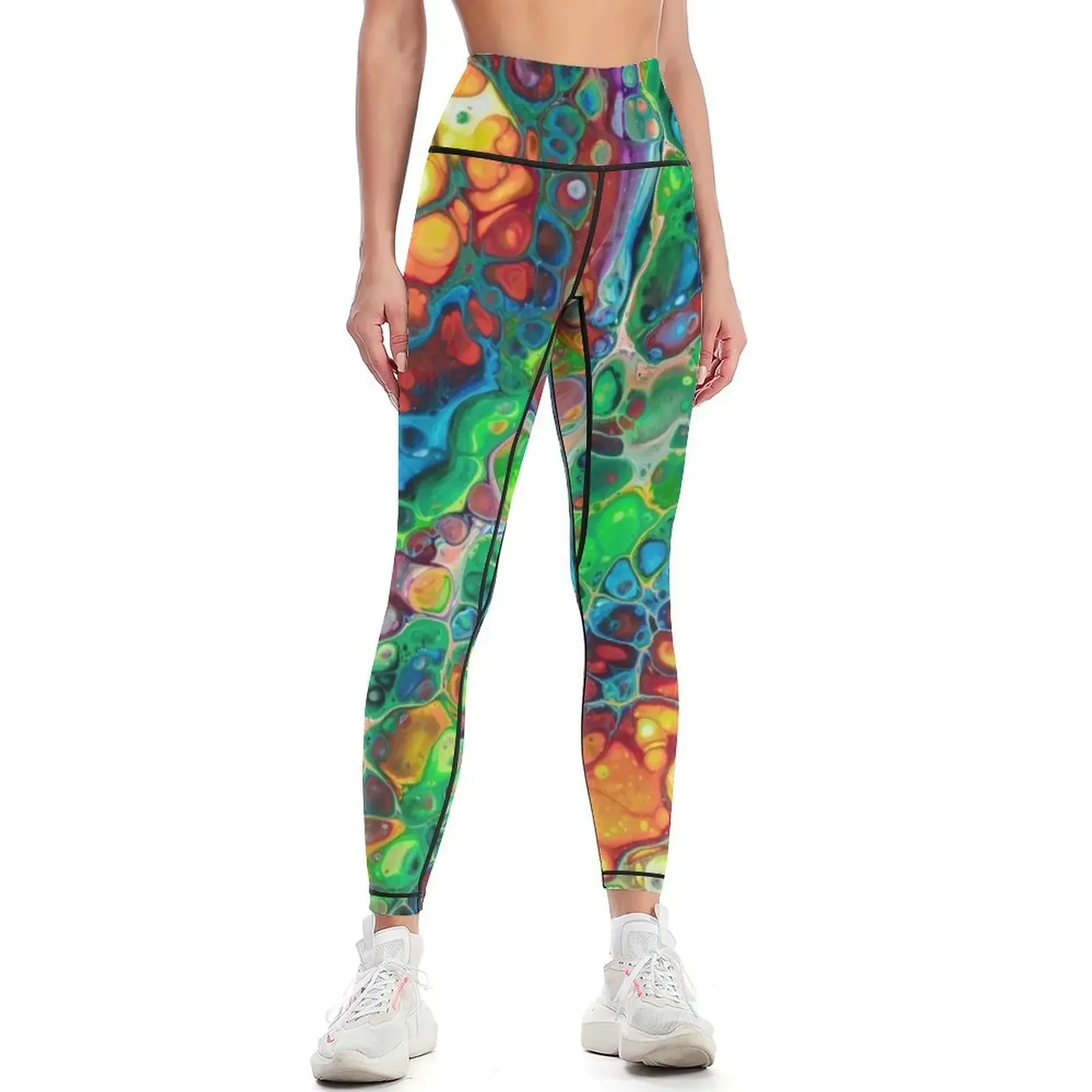 

Rainbow Streak Leggings push up tights for gym's sportswear gym pants Jogger pants Womens Leggings