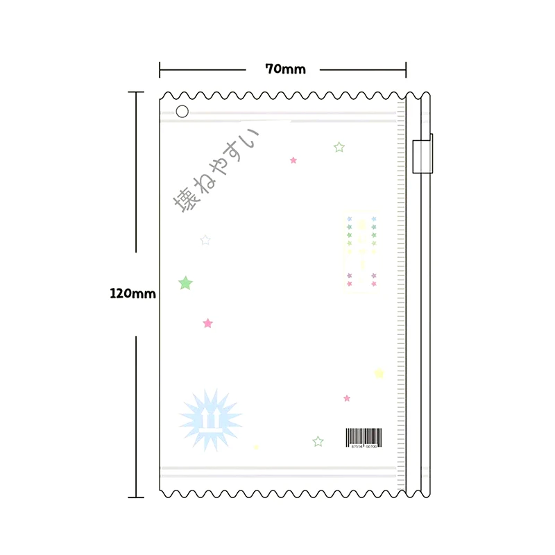 1Pc Cute Transparent Candy Bag Props Badge Storage Display Bag Pendant Protective Shell Card Sleeves Holder Bag