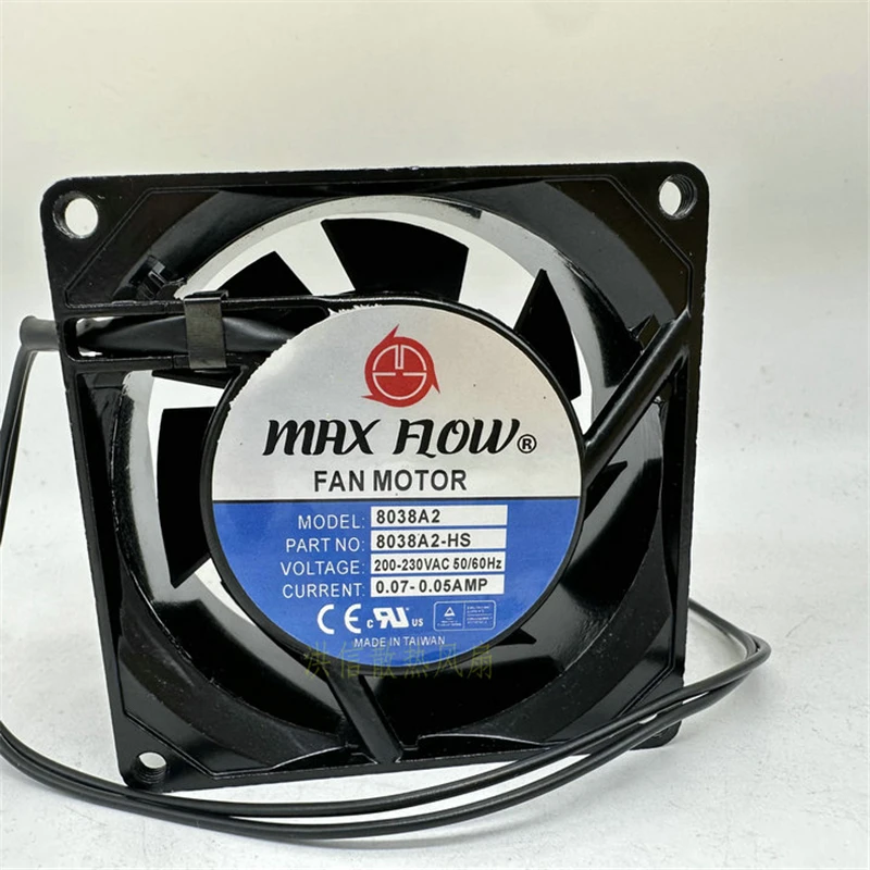 

1 шт. MAXFLOW MF8038A2 AC 220 В 50/60 Гц 0,07-0,05 А 80x80x38 мм 2-проводной охлаждающий вентилятор
