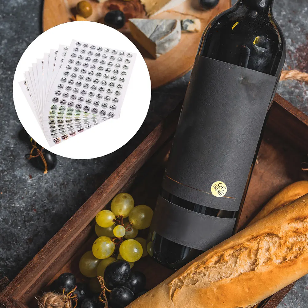 

1600pcs Labels Stickers 10mm PVC Clear Passed Sticker For Quality Test Print Quality Test Inventory Management Files Folder