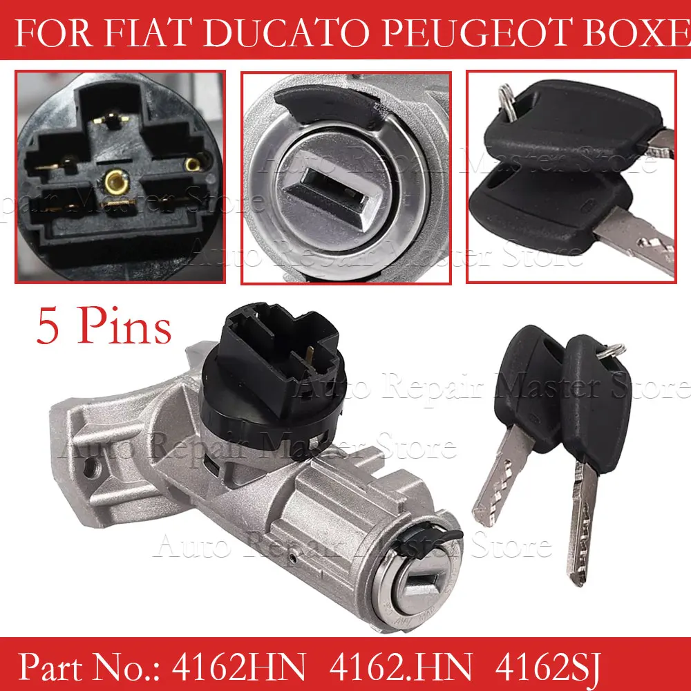 

Ignition Lock Barrel Switch 5 PINS For Peugeot Boxer 2006-2017 For Citroen for Fiat Ducato 1348421080 1608501280 4162SJ 4162HN