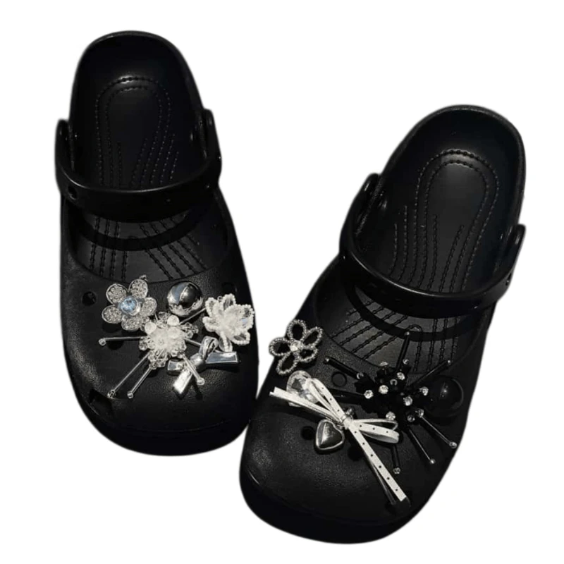 Original Shoe Charms Set Women Ballet Shoes corc charms pack Advanced Flowers Ballet Shoe decorations DIY Shoe Accessories jibz