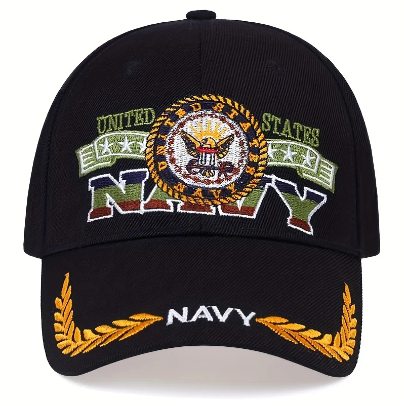 

Classic Letter NAVY Embroidered Baseball Cap For Men Women Sunscreen Trucker Hat Hip-Hop Cap