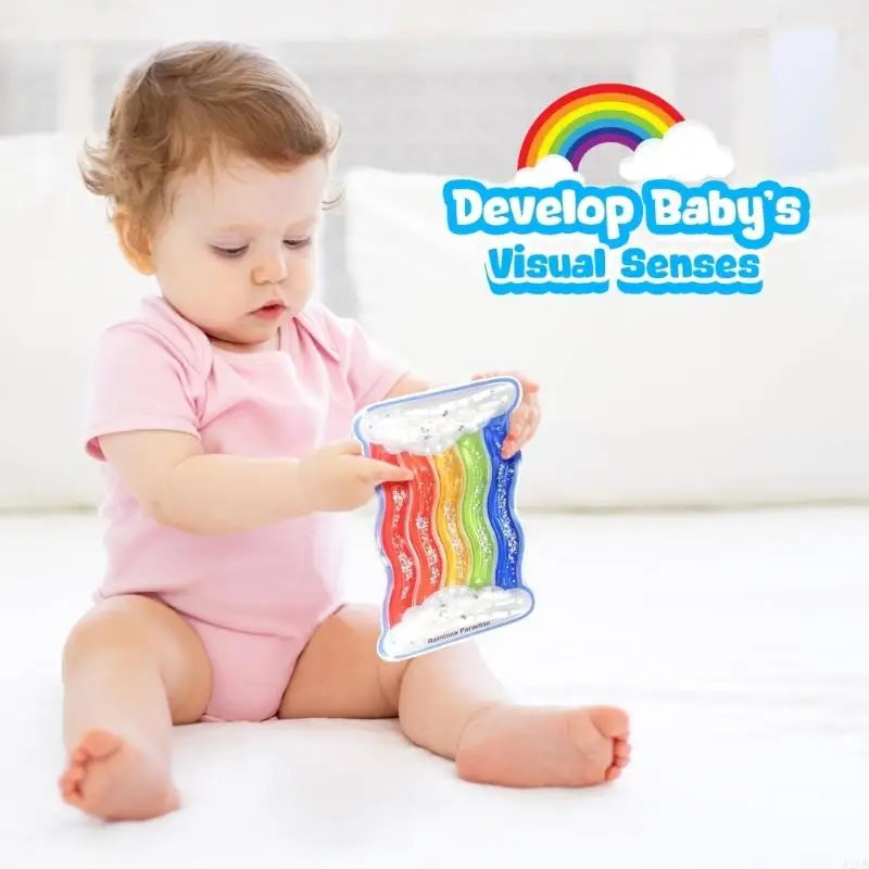 Rainbow Color Sensory Squeezable Toy For Toddler Fine Motor Skill Training Relax A2UB