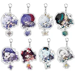 Game Honkai: Star Rail Sparkle Aventurine Firefly Raiden Bosenmori Mei Keychain Anime Cosplay Accessories Pendant Prop Badge