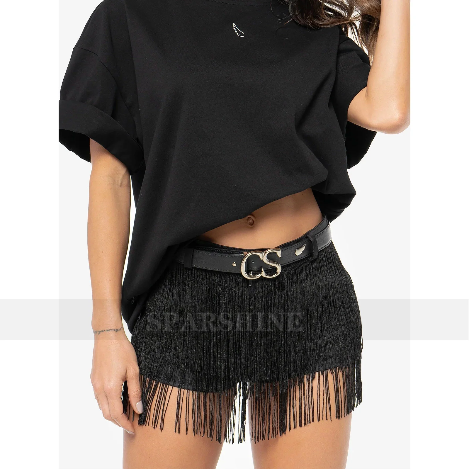 

2025 Stylish Sexy Fashion Tassel Mini Skirt Women Chic Hip Party Skirts 2025 Summer Lady Beach Holiday Cocktail Dress Outwear