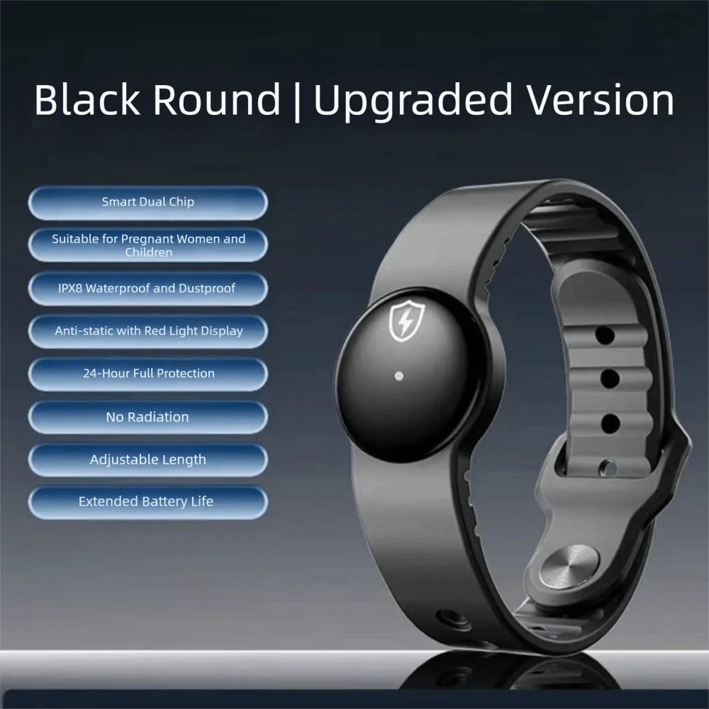 Wireless Anti-static Bracelets Portable Safe Electrostatic Release Static Eliminator Bracelet Adjustable Silicone