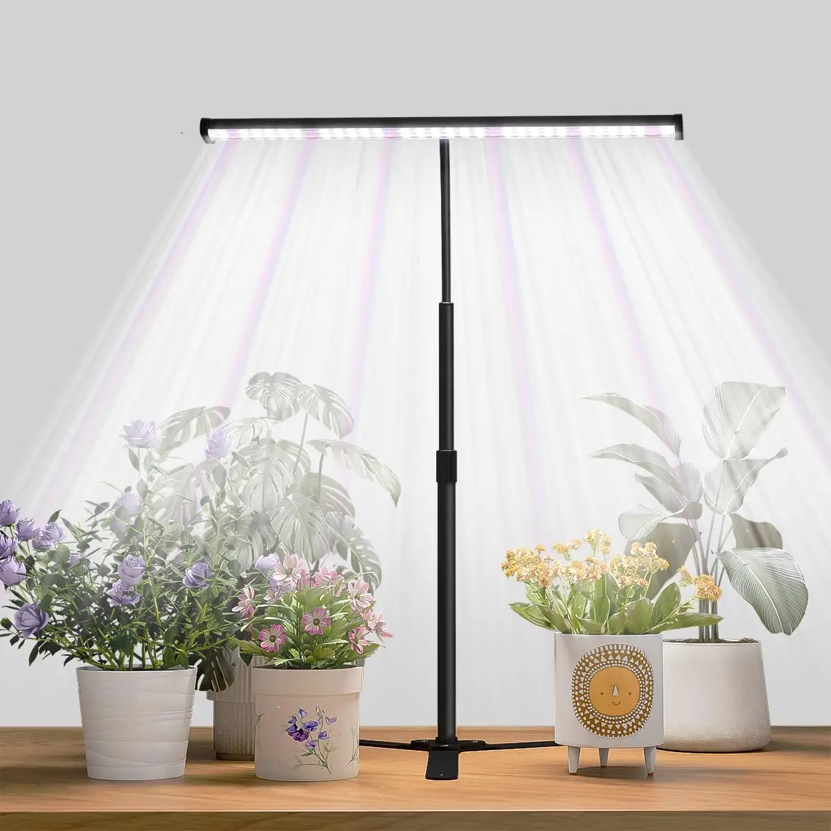 

Super-Bright Grow Light for Indoor Plants, 6000K 108LEDs Full Spectrum Plant Lamp with Timer 4/8/12Hrs & Height Extendable for H