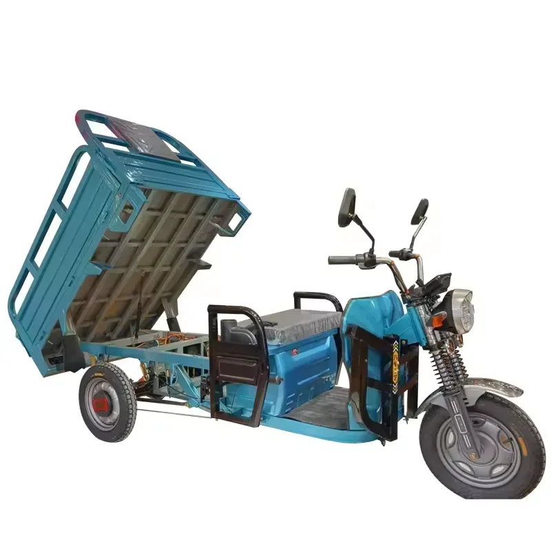 2024 New 24 Inch Adult Electric Tricycle Electric Cargo Tricycle Dump Agricultural Electric Tricycle For Farm