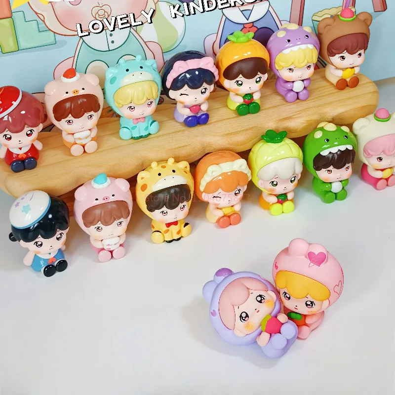 Модный поп-аннабель, рисовое зерно, милая серия для детского сада, маленькая глухая коробка, милая зернистая слепая сумка, украшение для рабочего стола ручной работы, подарок