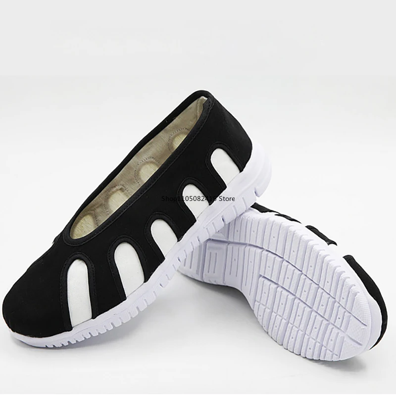 Kung Fu ShoesTai Chi Scarpe da ginnastica per arti marziali Wudang Taoist Tessuto in cotone manuale traspirante