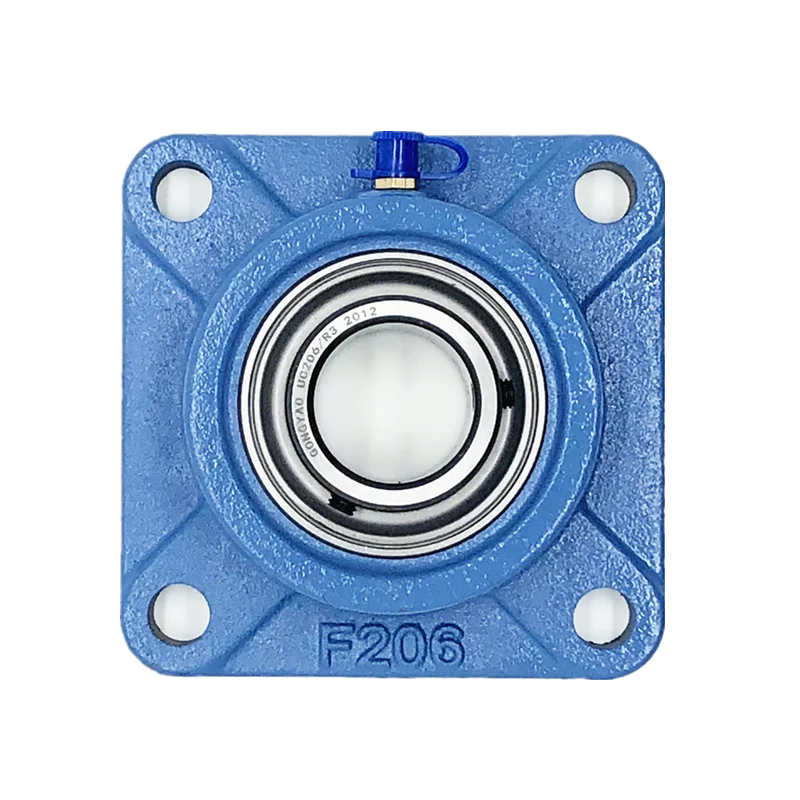 GONGYAO UCF type of pillow block bearing，bearing with square base, high-speed operation, heavy-duty thickened base