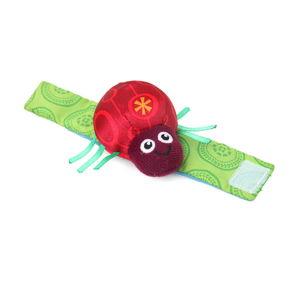 2pcs Lightweight Educational Infant For Newborn Comfort Toddler Wrist Strap Newborn Beetle Bee Bell