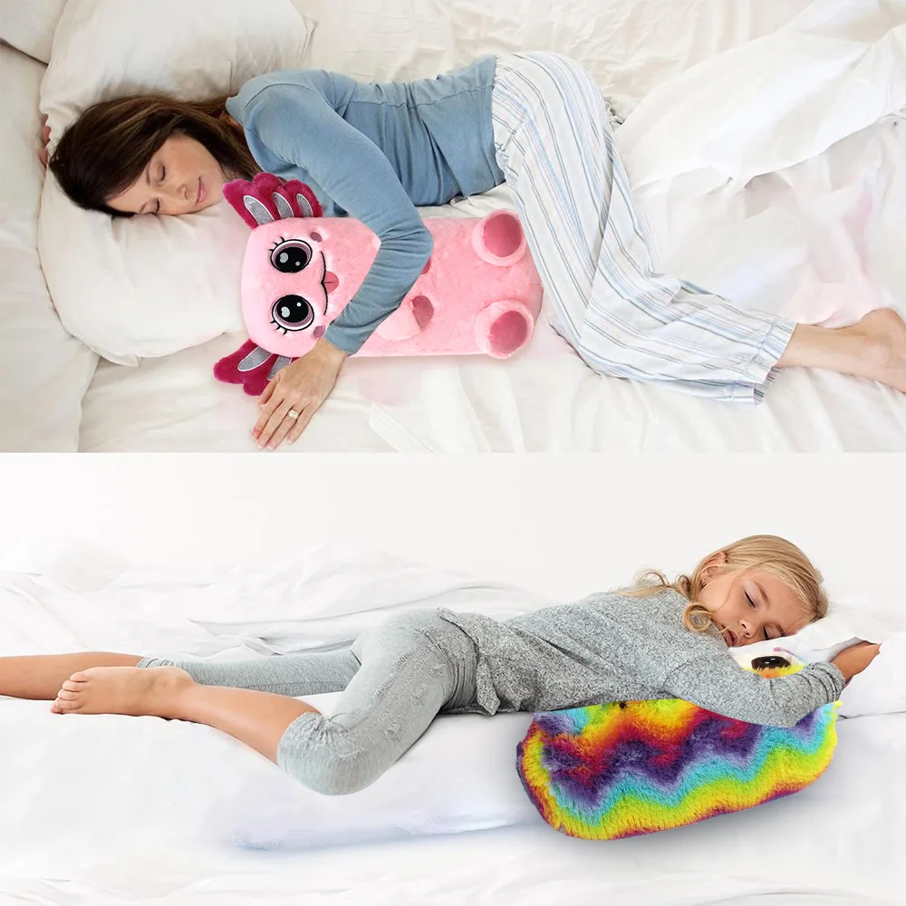 Plush Bouncy Ball for Kid Inflatable Sensory Toddler Toy with Animal Cover Indoor Outdoor Play for 3+ Chrismas Birthday Gift