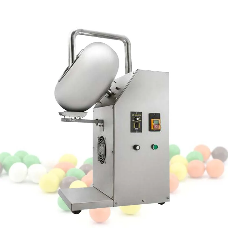 Chocolate Sugar Coasting Machine 30cm 40cm 60cm Roller Commercial Candy Coater Machine Chocolate Bean Coating Polishing Machine