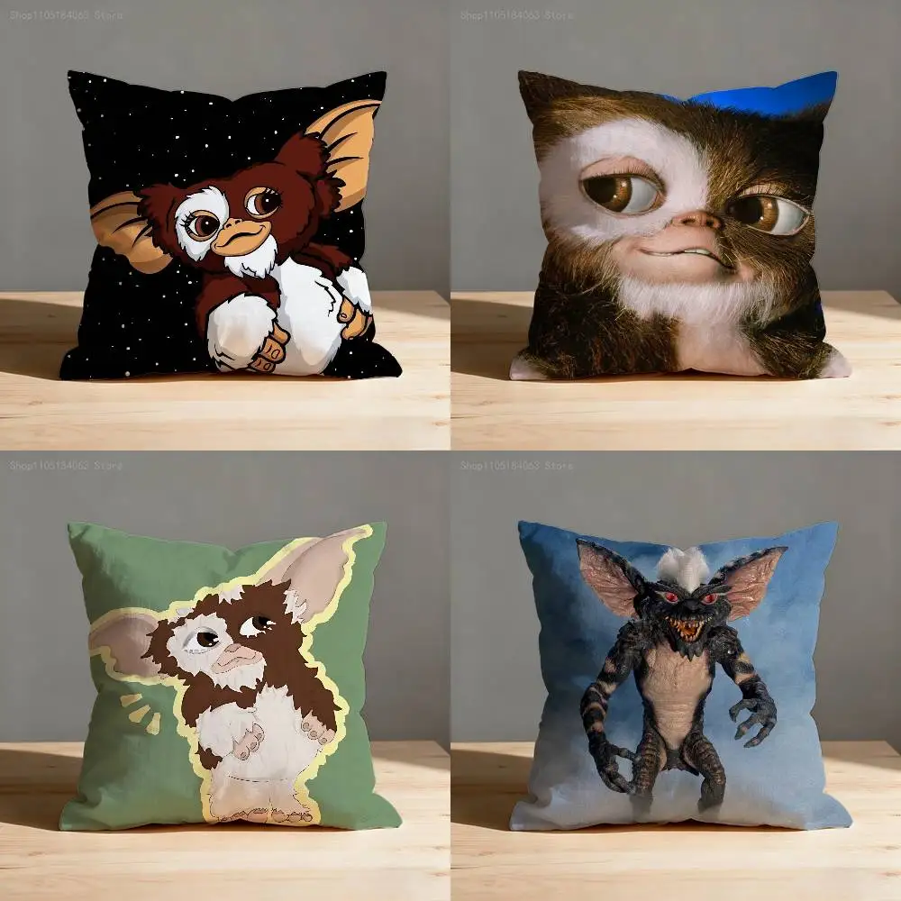

Horror Funny G-GremlinEs Pillow Case For Sofa Decor Car Office Room Printing Cushion Cover Decorations and Protector