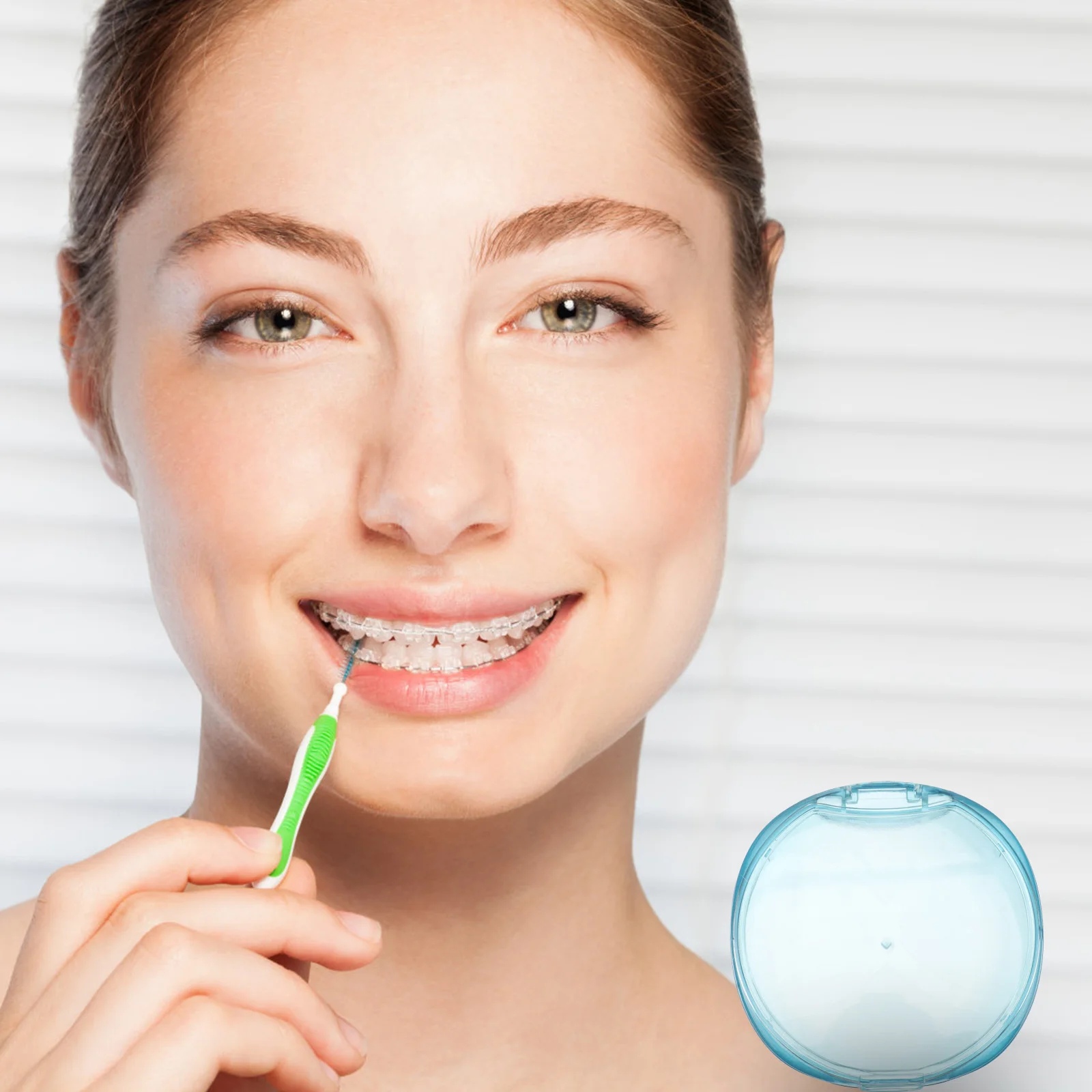 

Чехол для хранения зубных протезов, компактный пластиковый контейнер для ортодонтического фиксатора, капа, путешествия, кемпинг, деловая поездка, стоматологические принадлежности