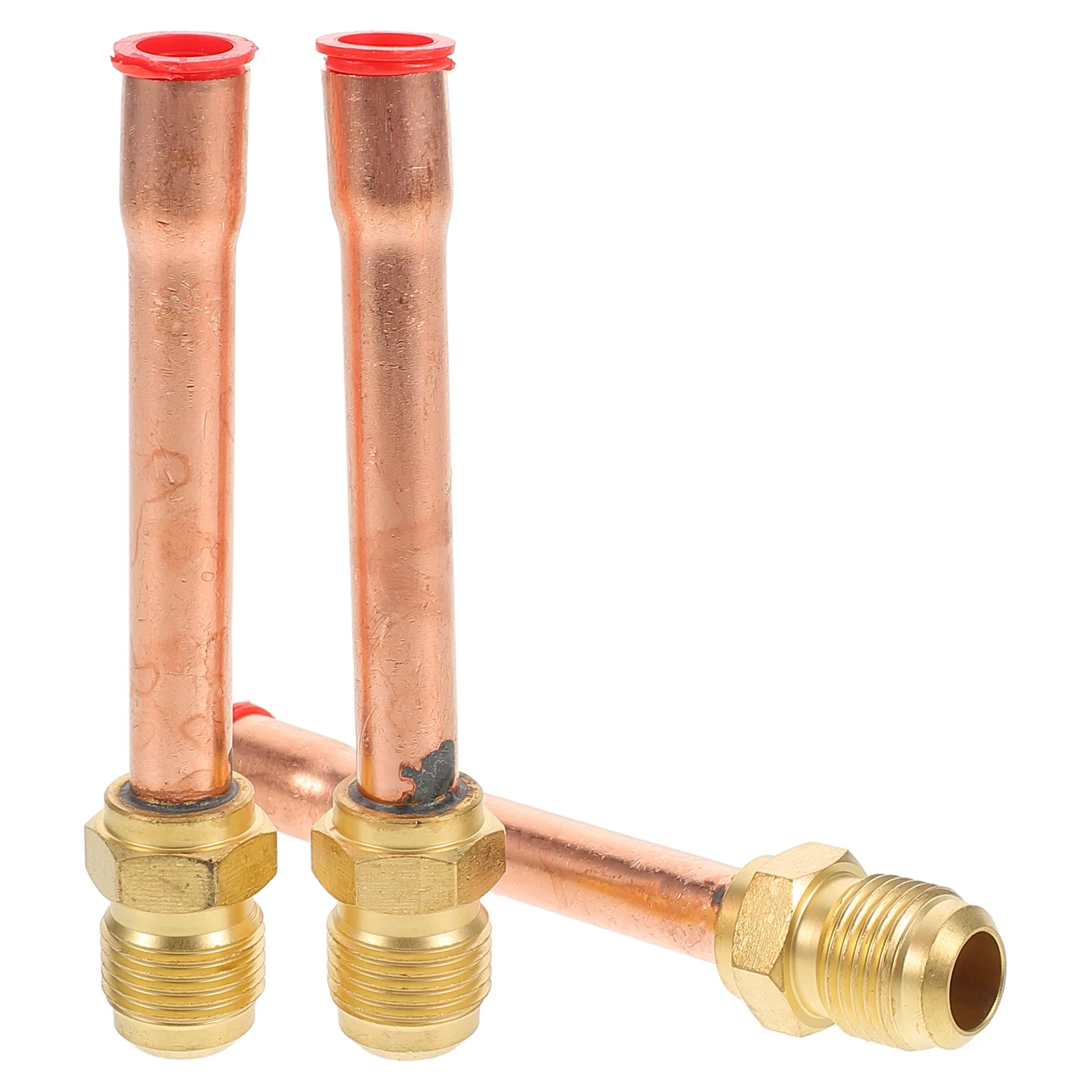 

3pcs High Conditioning Valve Flare Connector Copper Pipe Threaded Ac Adapter Durability One Way Valve