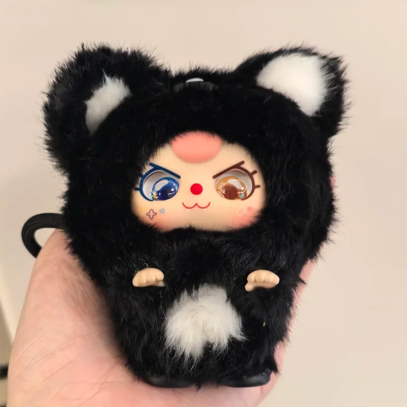 ตุ๊กตาวินิลซีรีส์ Baby Three Mini Mini Hug แบบสุ่มในกล่อง ของเล่นสุดฮิต ตุ๊กตาน่ารัก พวงกุญแจตกแต่งกระเป๋า ของขวัญในกล่องปริศนา