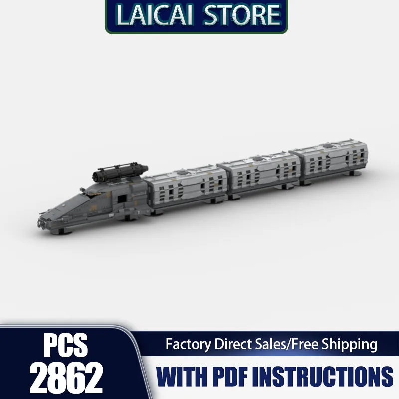 

Railway Train Model Moc Building Blocks Tattoine REPULSOR Train Model Technology Bricks DIY Assembly Holiday Toy Set Gifts