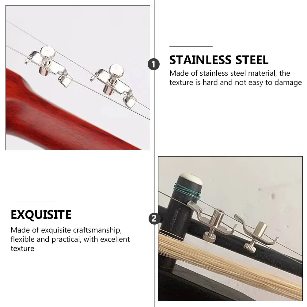 

6Pcs Stainless Steel Erhu Adjustment Tools Easy to Use String Tuning Parts Clear Sound Precision Craftsmanship
