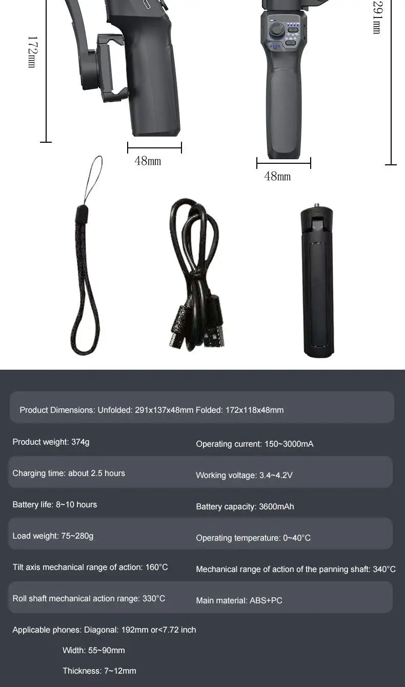 New F12 5-in-1 Gimbal Stabilizer With AI Vision Face & Rotation Tracking Phone Tripod For Camera For Phone Users