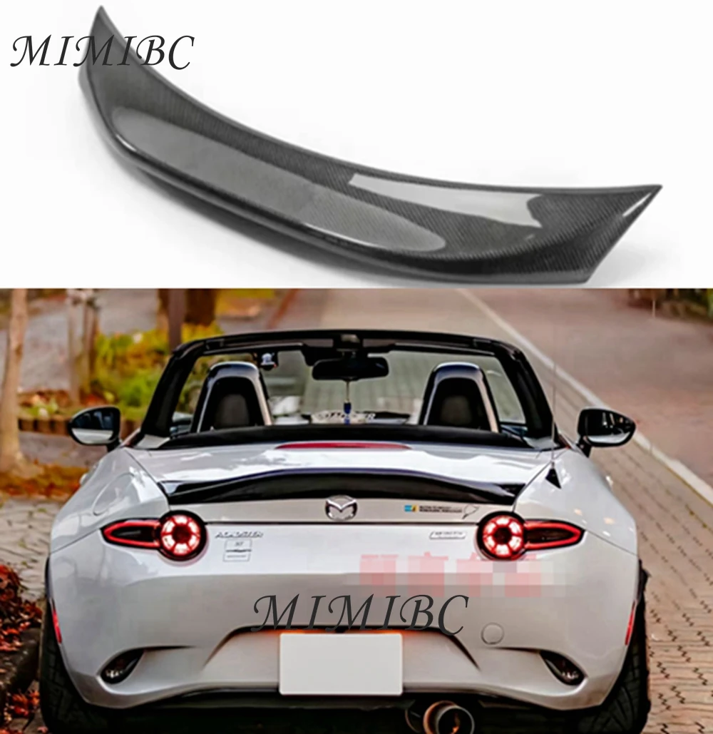 

FOR Mazda MX5 Miata ND RF LMS Style FRP Fiber Glass Unpainted Duckbill Spoiler Trunk Wing Lip Racing Accessories Tuning Trim