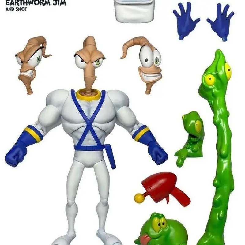 Figur Aksi Asli Earthworm Jim 2.0 PDNA 1/12 Psy Crow Bob The Killer, Tubuh Cacing Psy-Crow The Killer, Mainan Koleksi, Hadiah