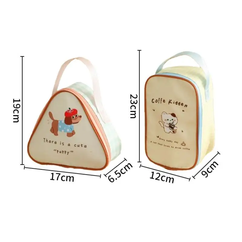 1Pc Cute Cartoon Thermal Lunch Tote, Portable Reusable Insulated Hand Bag, Great for Work, School, Picnic Food Carry