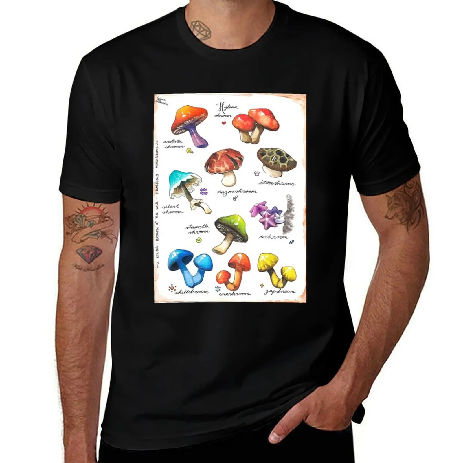 

man cotton Photographic g BOTW T-Shirt man shirts t Print mushrooms man t shirt t shirts cotton T-Shirt for men