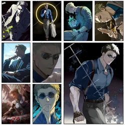 1PC Anime Jujutsu Kaisen Nanami Poster Self-adhesive Art Waterproof Paper Sticker Coffee House Bar Room Wall Decor
