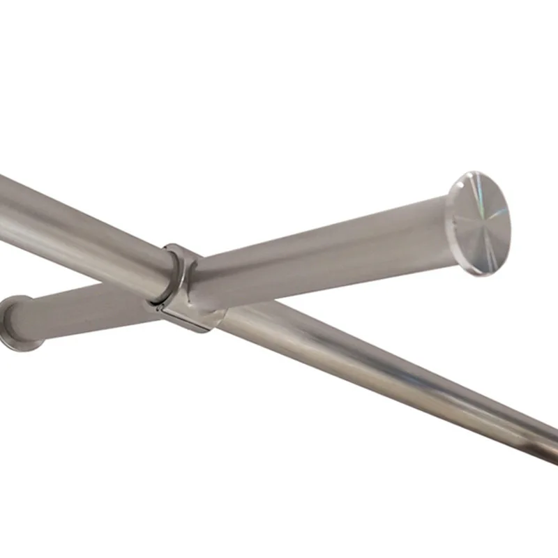 

Removable stainless steel round tube buckle hook movable clothes display rack point hanging