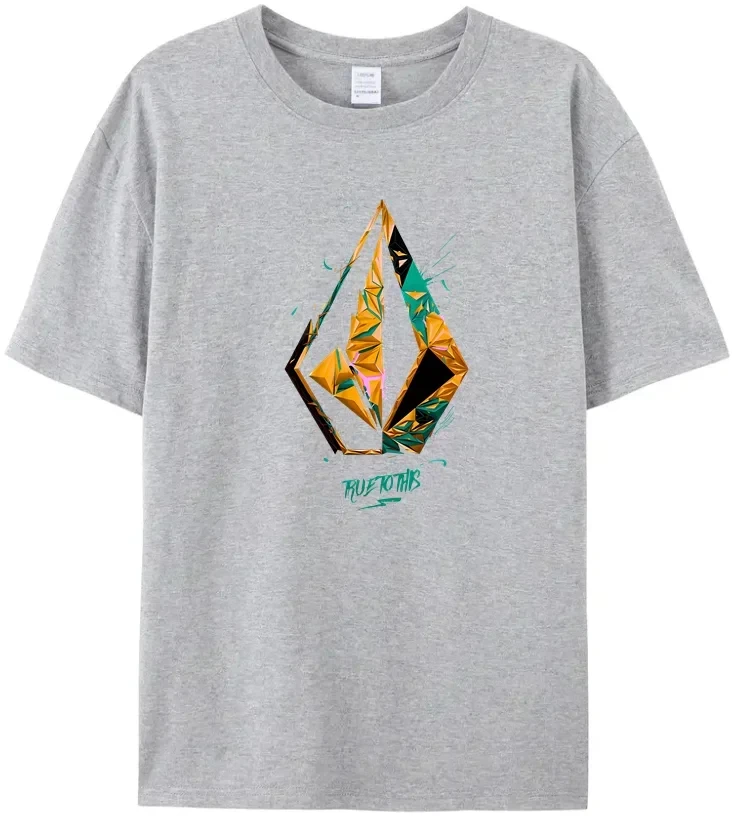 New Four Seasons T-Shirt Best Design Volcom100% Cotton Excellent Quality Comfort Top Black Holiday Gift Top Men Women T-Shirt