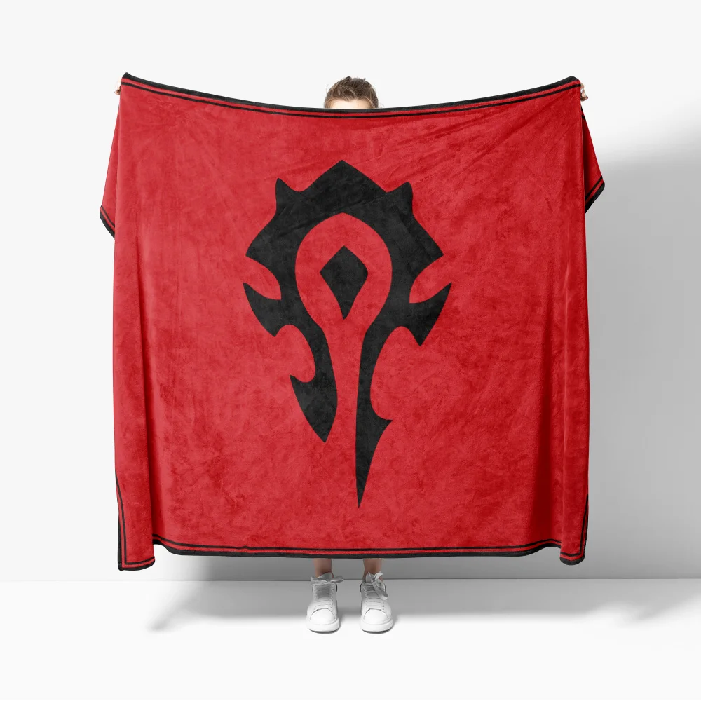 Alliance Throw Blankets For The Horde Game Flannel Blanket for Sofa Decoration Film For Bed Dormitory Bedroom